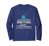 Las mejores ideas de regalo para Navidad, cumpleaños, día de la madre o día del padre. No hay unicornio que tejer está completo sin esta increíble camiseta. Colócalo en tu bolsa de punto o kit. Lo mejor para principiantes de punto o tejedores de conocimientos avanzados.