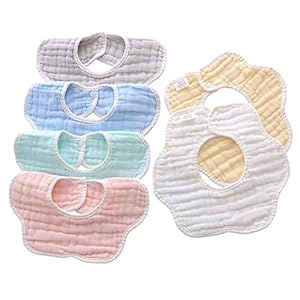 Baby Bibs Muslin Drool Bibs for Baby Girl Boy Muslin Cotton Teething Bibs Muslin Bibs Baby Drooling Bibs