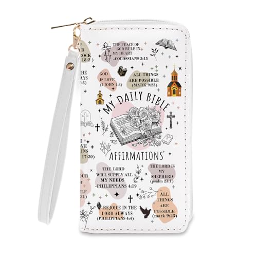 My Daily Bible Affirmations Gifts Womens Wallet - Slim PU