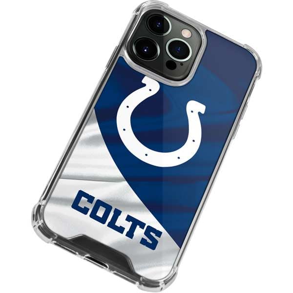 Skinit Clear Phone Case Compatible with iPhone 13 Pro Max - Officially Licensed NFL Indianapolis Colts Design