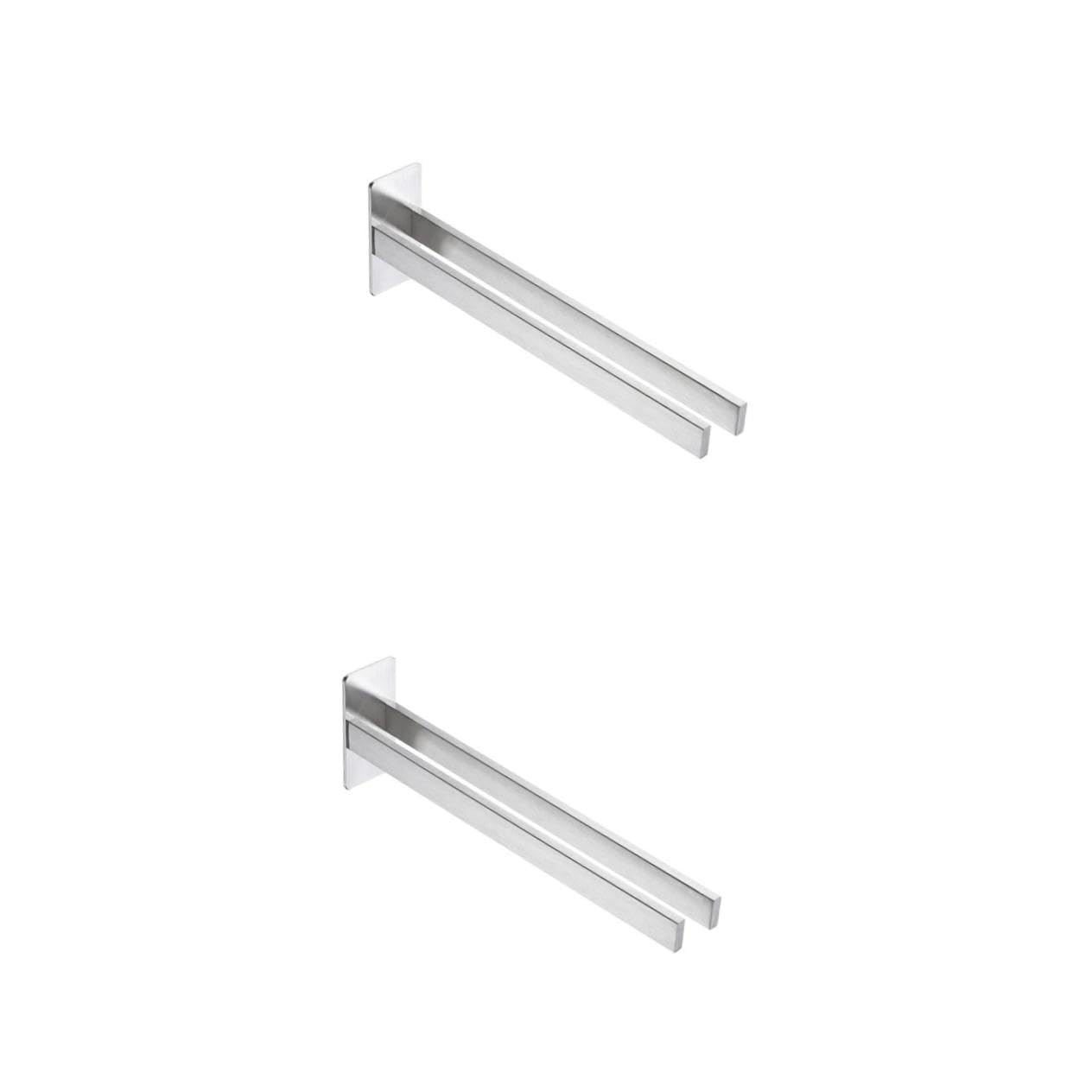 Porte-serviettes double étagère Tofficu en acier inox pour éviter la rouille