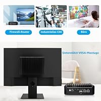 Glovary Firewall Mini PC N97 up to 3.6 GHz, 6 x i226V 2.5GbE LAN OPNsense Router Micro Appliance, Barebone, AES-NI, Fanless Computer Hardware, DDR5, 2 x NVMe Slot, 2 x SATA3.0, 2HD+USB-C 3 Display – Ansicht 8