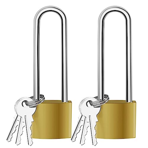Mesybveo 2 Stück Vorhängeschloss, 32mm Vorhängeschloss Langer Bügel mit 6 Schlüssel, Langer Bügelstärke 4.9mm, Sicherheitsschloss mit Hohem Bügel, Größerer Schließraum, für Gepäck, Schränke, Garage Mesybveo 2 Stück Vorhängeschloss, 32mm Vorhängeschloss Langer Bügel mit 6 Schlüssel, Langer Bügelstärke 4.9mm, Sicherheitsschloss mit Hohem Bügel, Größerer Schließraum, für Gepäck, Schränke, Garage