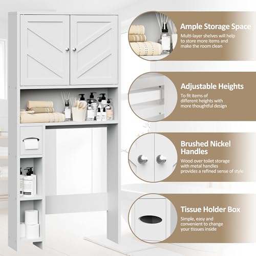 Bathroom-Storage-Cabinet-Over-Toilet-with-Toilet-Paper-Holder-Stand-Freestanding-Bathroom-Storage-Organizer-Cabinet-Space-Saver-WAdjustable-Shelf-White