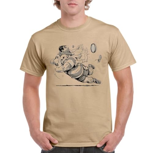 the Fan Tee Camiseta de Adulto de Hombre Deportes Rugby Regalo Divertidos 007 M