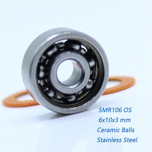 SMR106 roulements céramique hybride acier inoxydable 6mm - 2