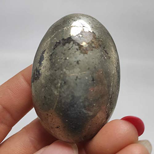100g Pietre di Palma di Cristallo di pirite Rara Naturale Lucido potenti Guarigione Cristalli Grezzi Dare Palmo della Mano Crystal Specimen