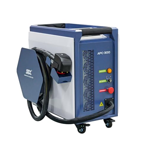 LYXC 300W Air-cooled Laser Cleaning Machine Pulsed Laser Cleaner Machine for Wood and Mold Cleaning Class 1 Output Power 0.39mW APC-300 IoT