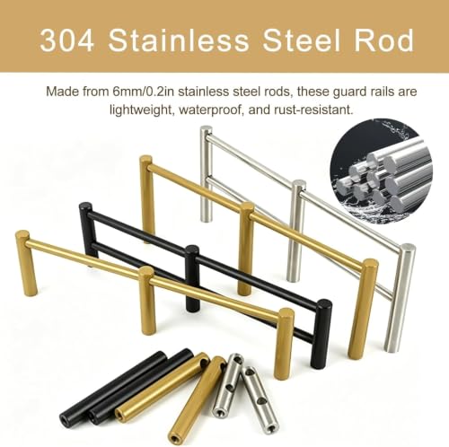 Rail de protection en inox pour éviter la chute des objets - 5
