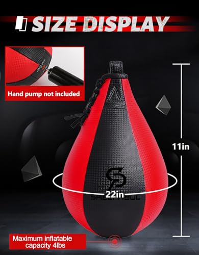 image for SAEEPABUL Speed Bag,Speed Bag for Boxing,PU Leather Reflex Training Pe