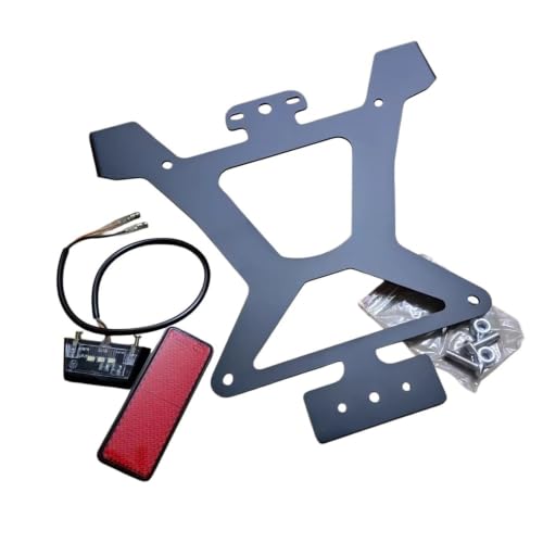 Support de plaque d'immatriculation moto T-Max 500 anti-vibration avec feu - 5