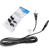HQRP AC Power Cord Compatible with Viore 30452150015 LC32VH70 LC42VF56 LCD19VH56 LCD22VH56 LCD24VF75 LCD26VH56 HDTV TV LCD LED Plasma DLP Mains Cable, UL Listed