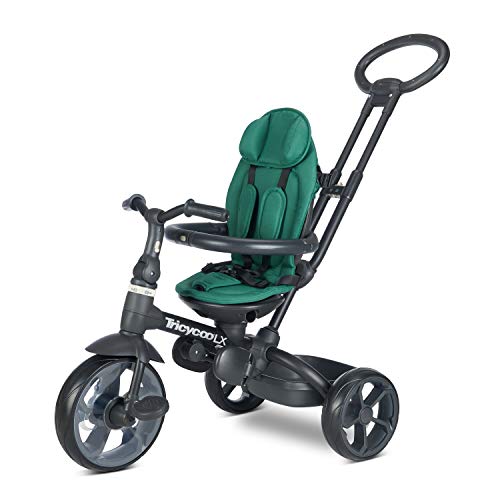 Joovy Tricycoo Lx Kid's Tricycle, Push Handle, Adjustable Seat, 8 Stages, Pine #TOP3