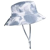 Adjustable Wide Brim Sun Hat - Summer Bucket Hat  for Infant Toddler and Kids UPF 50+