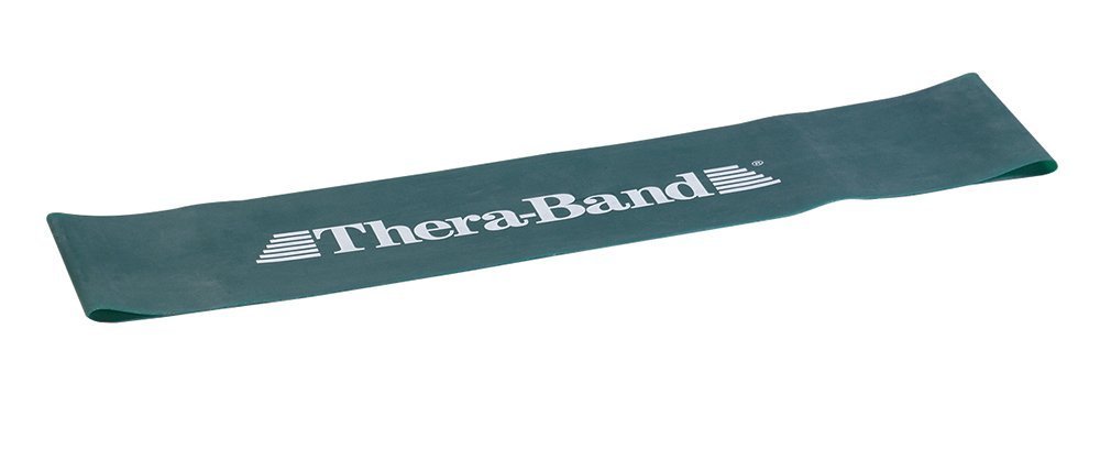 TheraBand Professional Latex Resistance Band Loop for Lower Pilates, Crossfit, Yoga, Toning, Stretching, Physical Therapy, Strength Training Without Weights, Portable Fitness, and Core Fitness- Green (B07PJS316Z) Amazon Price History, Amazon Price Tracker