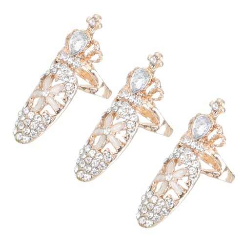 Bague d'ongle et bijoux de main tendance pour rayonner en soirée avec ce lot de 6 bagues