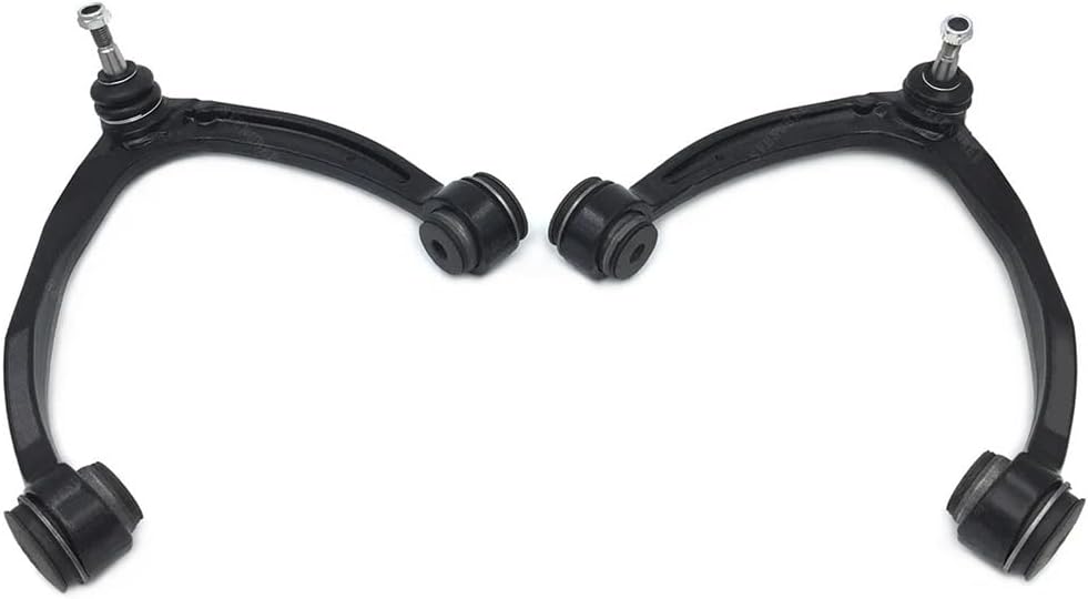 OUTMX 12PCS Front Upper Lower Control Arm Sway Bar Tie Rod Kit Compatible for Cadillac Escalade Chevy Avalanche Silverado GMC 2007-2014