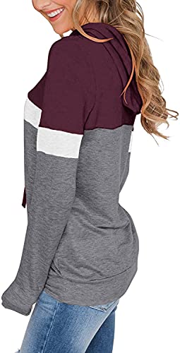 Image of MixShe Women's 2026 Fall Long Sleeve Hoodie Pullover Sweatshirt Lightweight Casual Tops Blouse