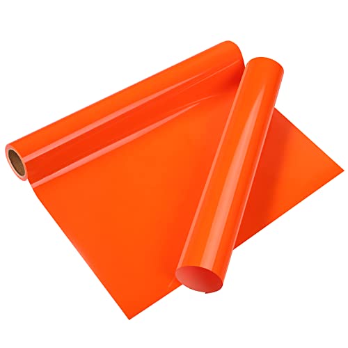 VINYL FROG Heat Transfer Vinyl Roll HTV Vinyl - 12" X5ft Neon Yellow Iron On Vinyl For T-Shirts, Heat Press Vinyl For DIY Craft Designs (Neon Yellow 13 thumbnail image