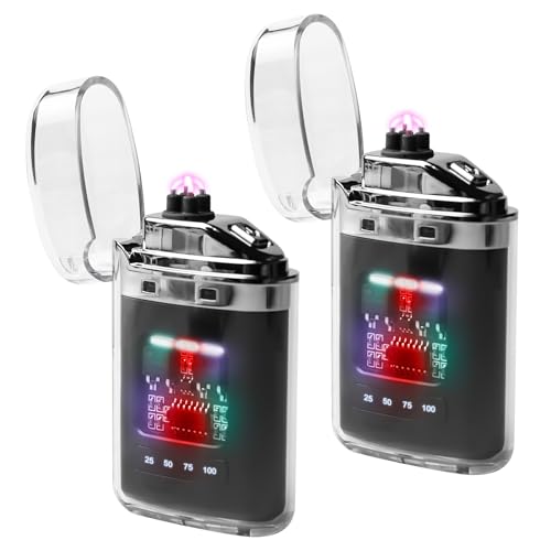 Elektro Lichtbogen Feuerzeug USB C, Sturmfeuerzeug Elektrisch mit Farbige Flammen, Elektrische Feuerzeuge mit Batterieanzeige, Coole Feuerzeuge, Geburtstagsgeschenk für Männer Opa Frauen, Schwarz Elektro Lichtbogen Feuerzeug USB C, Sturmfeuerzeug Elektrisch mit Farbige Flammen, Elektrische Feuerzeuge mit Batterieanzeige, Coole Feuerzeuge, Geburtstagsgeschenk für Männer Opa Frauen, Schwarz