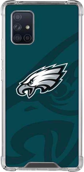 Skinit Clear Phone Case Compatible with Galaxy A71 5G - Officially Licensed NFL Philadelphia Eagles Vintage Design