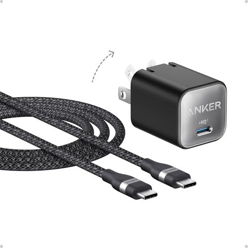 Anker Go Kit, Nano USB-C Cable, 240W Flexible Braided Cord,
