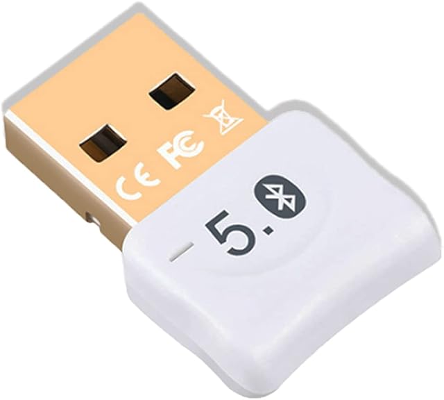 Anmete Bluetooth 5.0 USB Dongle Bluetooth Adapter for Laptop Computer Desktop Bluetooth Adapter Dongle 5.0 Supports Windows 10 8 7 Wireless Transfer for Bluetooth Headphone Mouse Keyboard Speakers