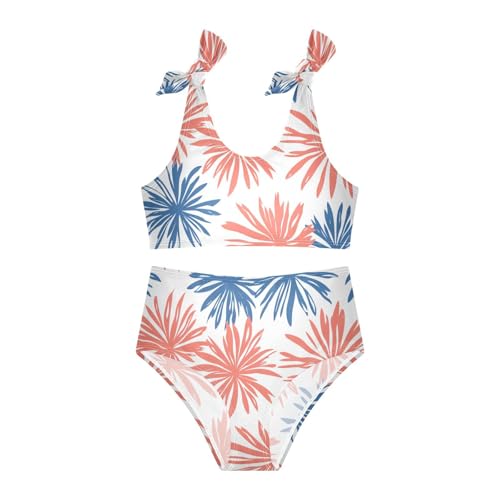 KLL 4th July American Independence Day Girls 2 Pieces Bikini Set Scoop Neck Swimsuits Swimming Suits Cute Shoulder Strap3