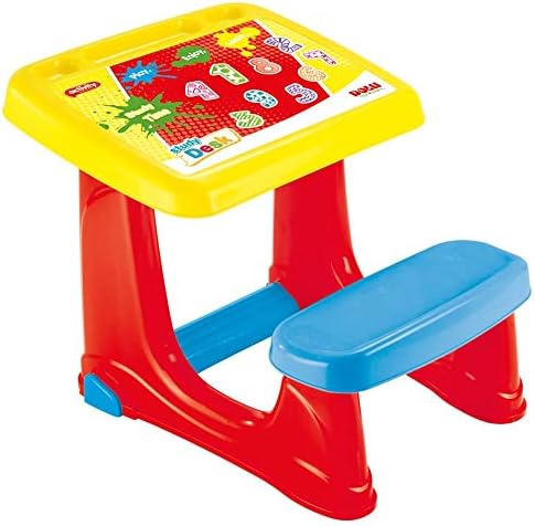 Dolu - Smart Study Desk - Learning Aid Red Yellow and Blue Writing Home Desk for Children Kids Aged 2 to 5 (W54cm)