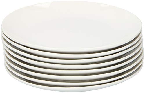 alpina Set Piatti per 8 Persone - Servizio Piatti Ceramica di 40 Pezzi - con Piatti per Colazione, Piatti da Pranzo, Ciotole, Tazze e Saucer - Adatto per Lavastoviglie e Microonde - Bianco - immagine 5