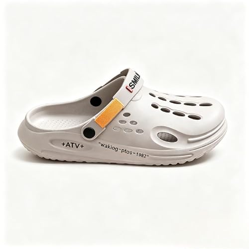 Unisex Garden Clogs, Breathable Hollow Design with Adjustable Strap, Thick Sole Non-Slip Beach Shoes for Summer Outdoor & Indoor Use