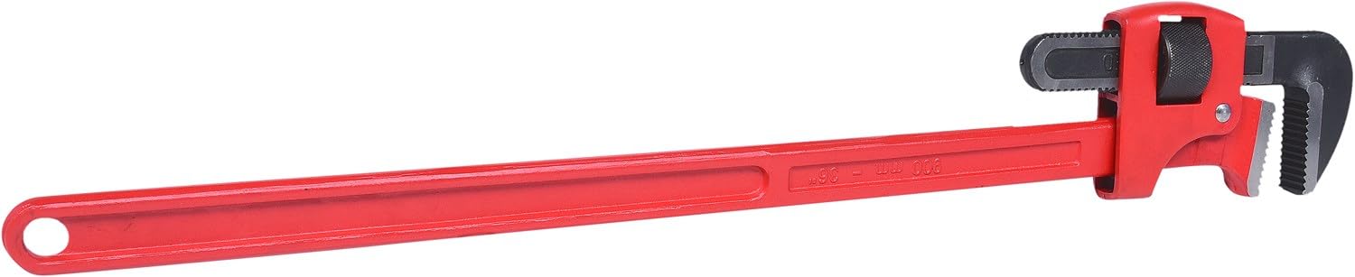 KS Tools 114.0036 - Llave Stillson, gancho y mango, forjado en estampa, modelo extra pesado, pulido (tamaño: 3.1/2") | Llave para tubos tipo STILLSON, 36'' - 900 mm