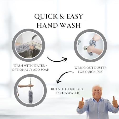 Plumeau microfibre extensible et pliable ARCUS pour les zones d'accès difficile - 7
