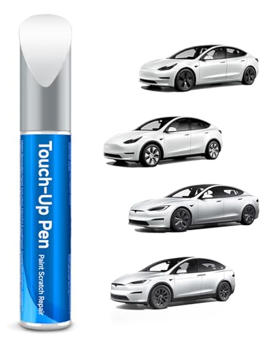 TESLAUNCH Pearl White (PPSW) Touch Up Paint for Tesla for Model 3/Y/S/X - OEM Original Touch Up Paint Pen for Tesla Scratches Repair (Pearl White (PPSW))