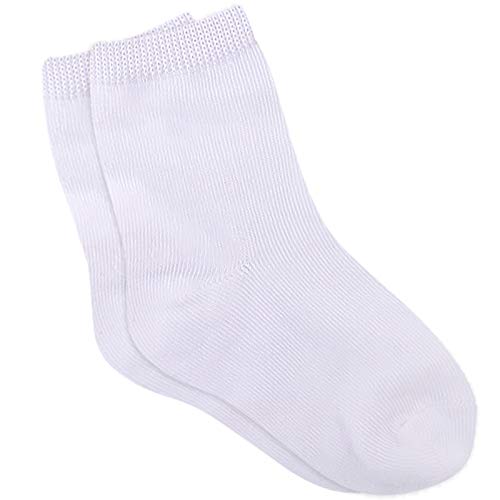 Image of Duufin 18 Pairs Toddler Crew Socks Mid Cut Kids Socks Mid Calf Toddler Socks