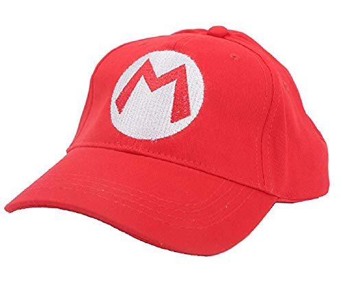 Boné de beisebol Huafuncos Super Mario bonés de beisebol anime cosplay vermelho verde boné, Red+ Gre