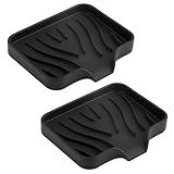 🧼 Silicone écologique de qualité supérieure ：Le porte savon est fabriqué en silicone de haute qualité, doux et agréable au toucher, inodore, durable et indéformable. Ce produit est sans BPA, sûr et sans danger pour le corps humain et peut être utilisé en toute sécurité par les adultes et les enfants.