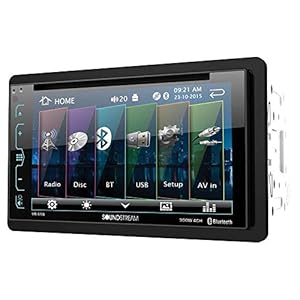 Soundstream VR-65B Double-DIN Bluetooth DVD/CD/AM/FM in-Dash Car Stereo with 6.2″ Smart Sense Screen