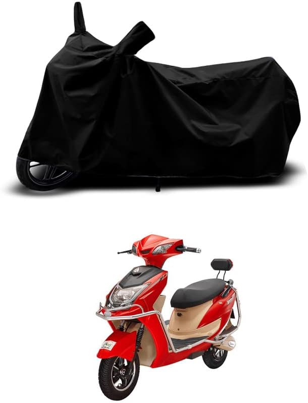 Cover MART-100% Scratchproof/UV-Rays/Heat Protection/Birds Dropping/Water Resistant/Dust Proof/Waterproof/Full Bike Scooty Two Wheeler Body Cover Compatible for TEM G33 All Varients[Black]