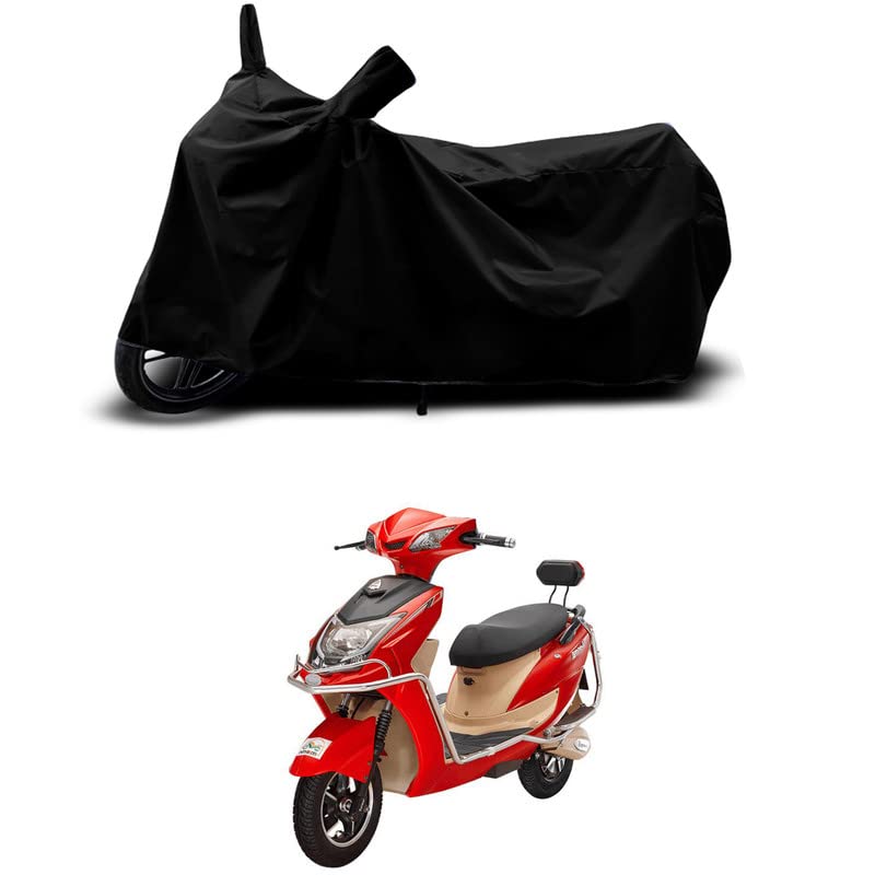 Cover MART-100% Scratchproof/UV-Rays/Heat Protection/Birds Dropping/Water Resistant/Dust Proof/Waterproof/Full Bike Scooty Two Wheeler Body Cover Compatible for TEM G33 All Varients[Black]