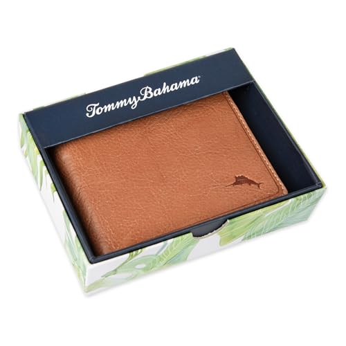 Image of Tommy Bahama Men's Crunch Leather Slimfold Wallet