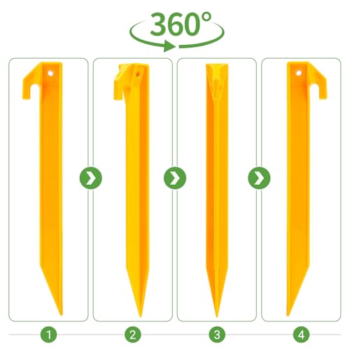 Hikemax 9 Inch Plastic Stakes