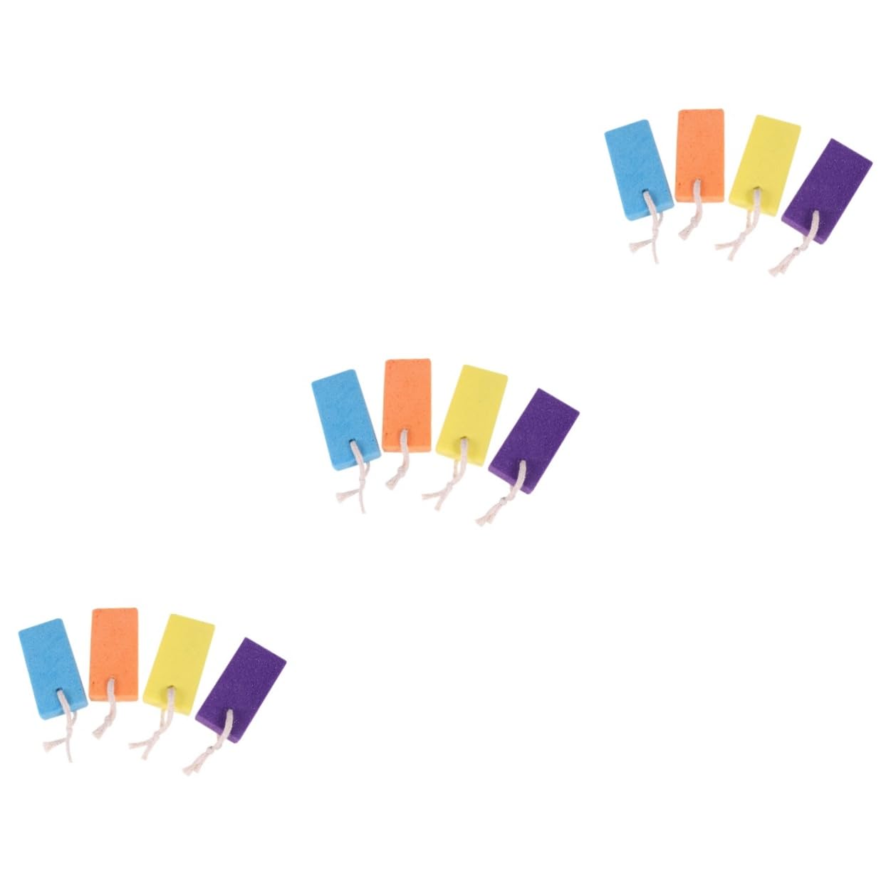 minkissy 3sets Foot Stone Scrubber Exfoliator Rubbing Stone Dead Skin Remover 4pcs*3