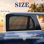 2 Pack Car Window Screen, UV Sunshade Mesh Cover for Privacy & Ventilation