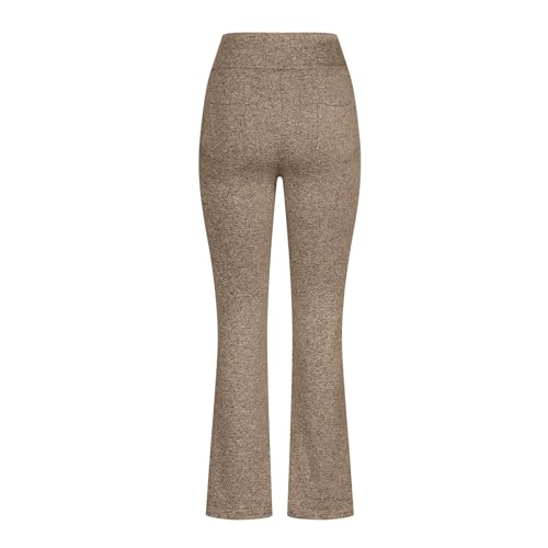 Generic Calça feminina plus size, cintura alta, ioga, controle de barriga, calça de treino de perna