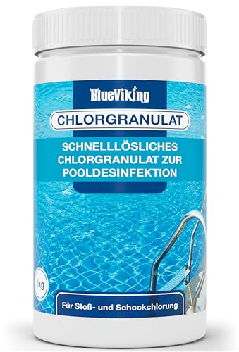 Chlorgranulat für Pool 1 kg – Schockchlorung & Erstanwendung...