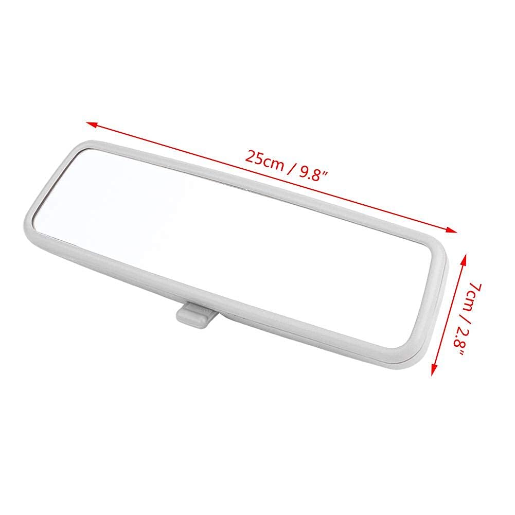 KIMISS Specchietto retrovisore interno in plastica e vetro specchietti retrovisore interno auto per B5 MK4 99-05 3B0857511G(Grigio)