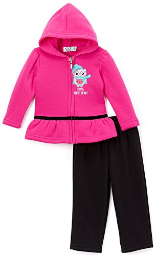 Image of ToBeInStyle Girl's 2 Piece Outfit Top & Leggings Set Casual Graphic Shirt Capri Pants