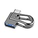 KEXIN 64GB Pendrive Tipo C, Memoria USB 3.0 Mini Flash Drive 64GB 2 EN 1 OTG Llave Drive para Portátil,Teléfono y Otras Dispositivos USB o Tipo C [Negro] …