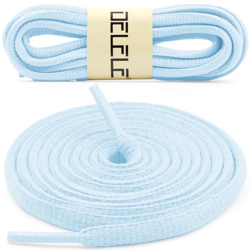 Image of DELELE 2Pair Oval Shoes laces 42 Colors Half Round 1 /4 inchAthletic ShoeLaces for Sport /Running Shoes Shoe Strings